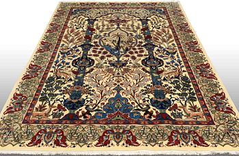 A CARPET, Figural Kashmar, around 300 x 195 cm.