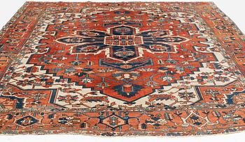 A carpet, antique Heriz, ca 367 x 316 cm.