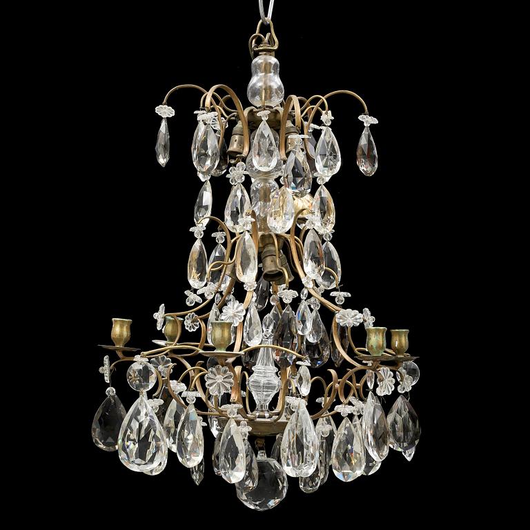 A Rococo style chandalier, 20th Century.