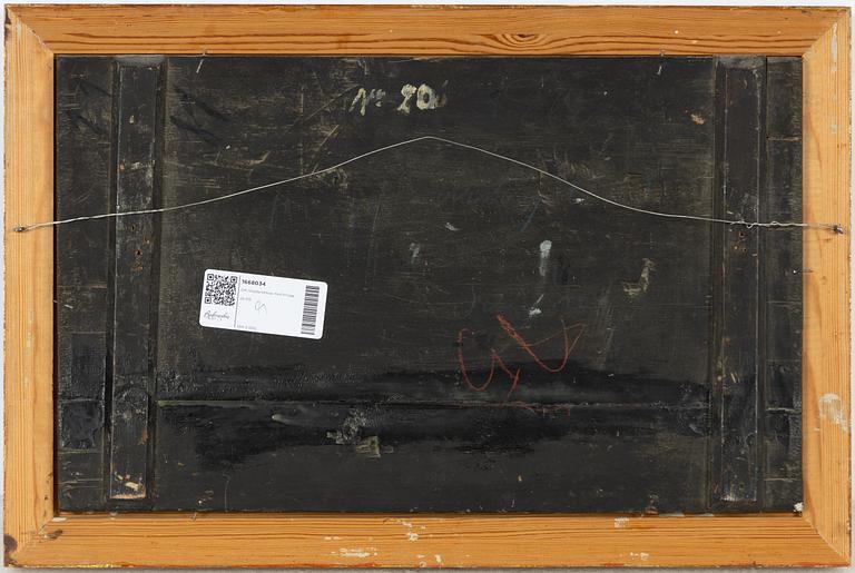 Olof Hermelin, Landscape with a figure in a canoe.