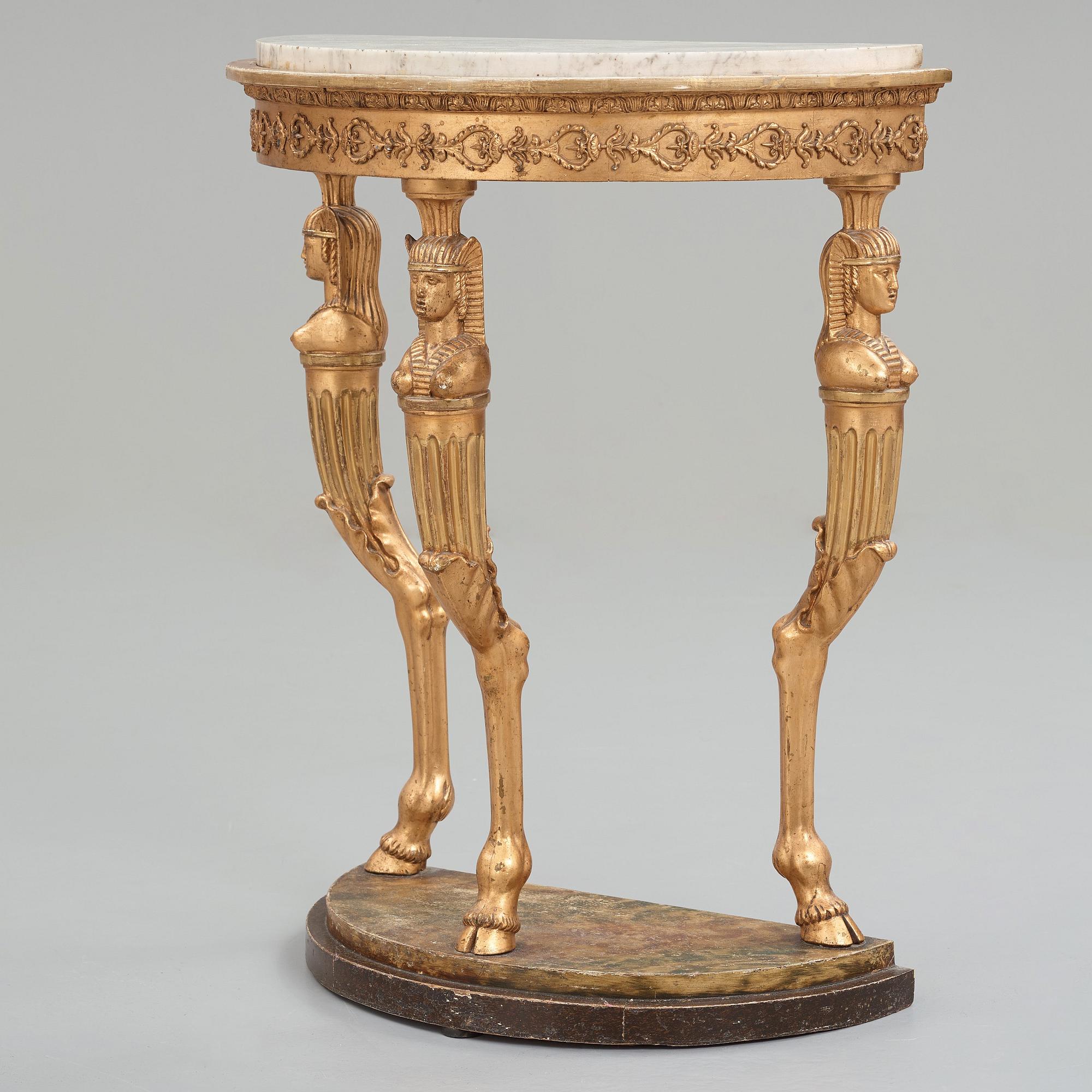 A late Gustavian circa 1800 console table.