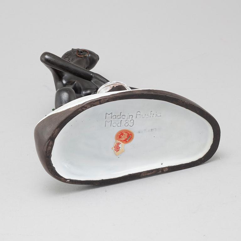 A stoneware figurine from Anzengruber in Austria, around the mid 20th century.