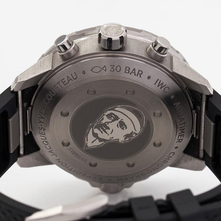 IWC, Aquatimer Chronograph, “Expedition Jacques-Yves Cousteau", wristwatch, 44 mm.