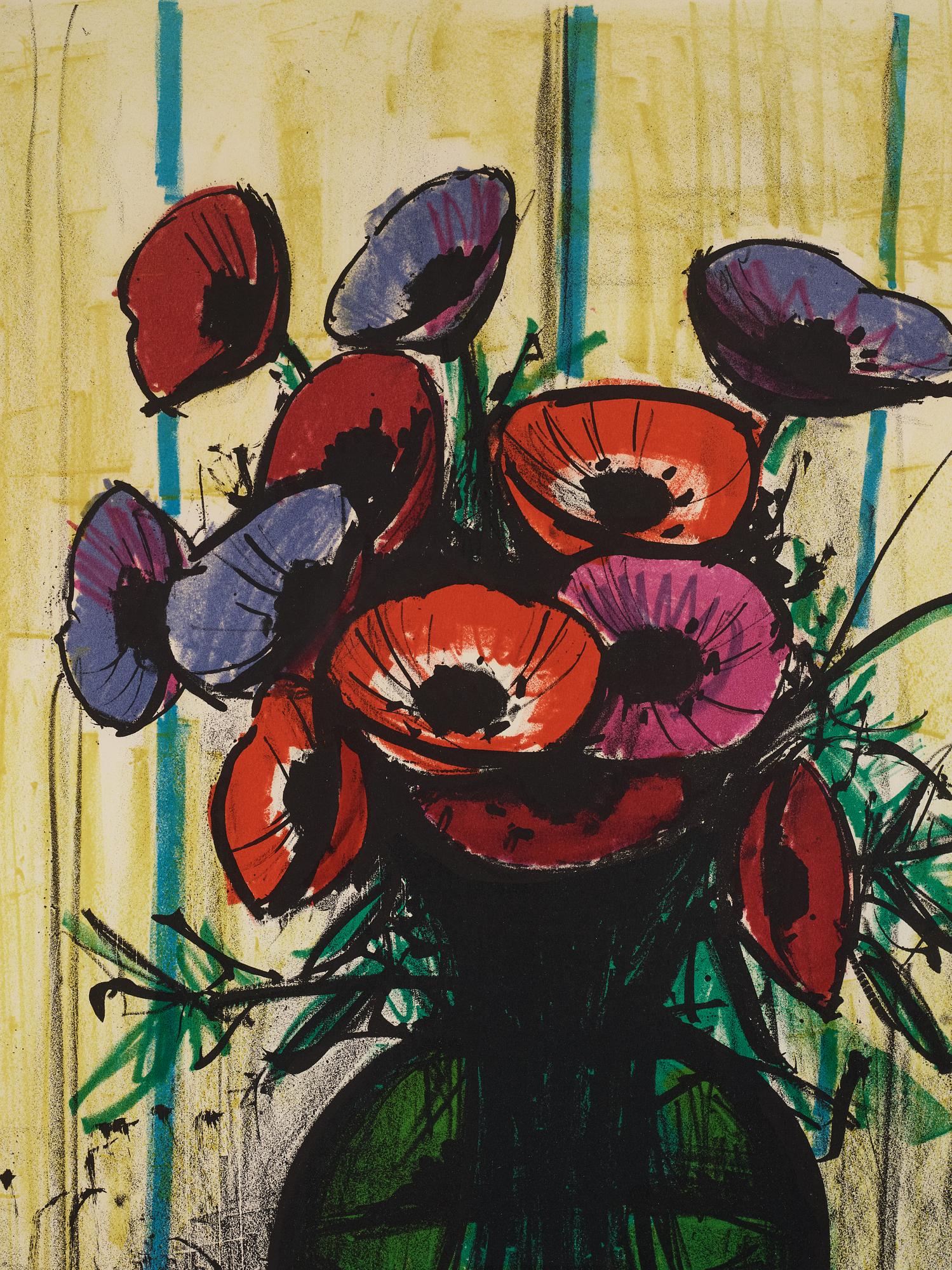 Bernard Buffet, 'Les anémones'.