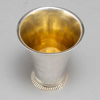 A swedish silver beaker, Arvid Floberg, Stockholm 1763.