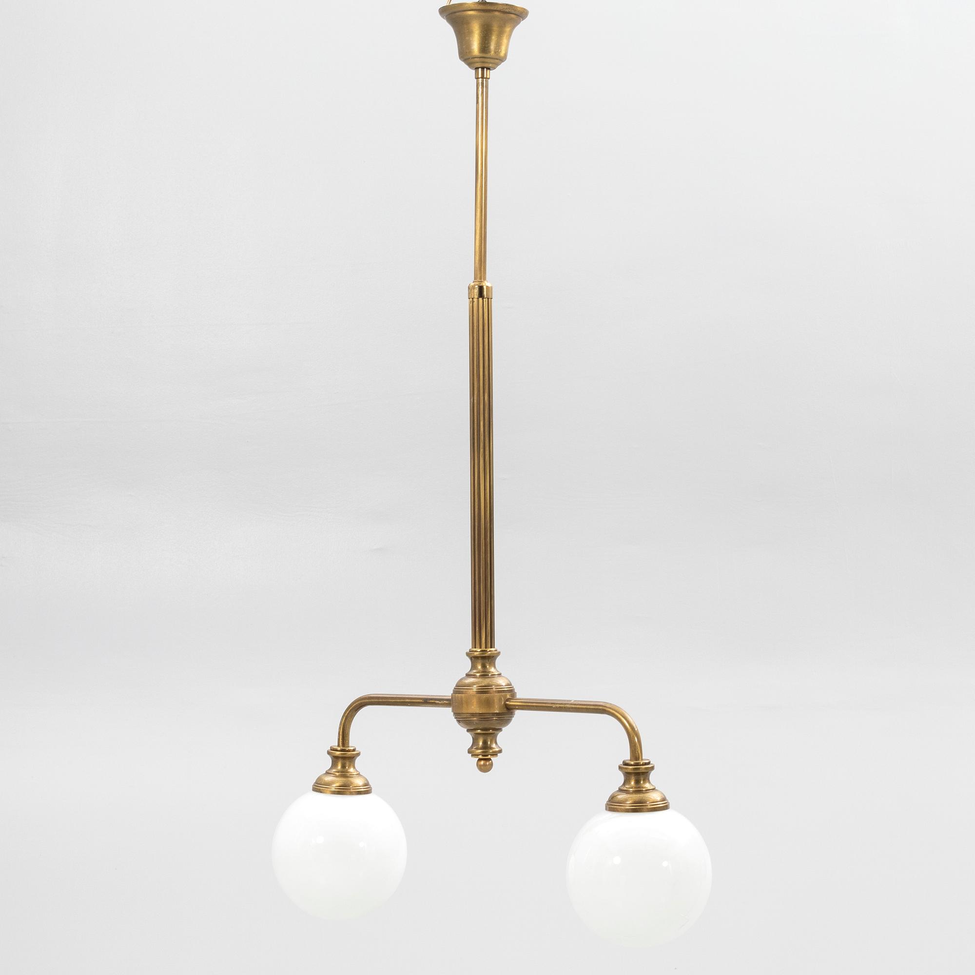 Ceiling lamp, Art Deco style, second half of the 20th century.
