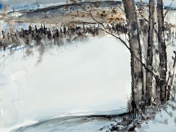 460. Nandor Mikola, WINTER LANDSCAPE.