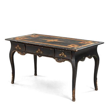 20. A Swedish Rococo 18th century writing table.