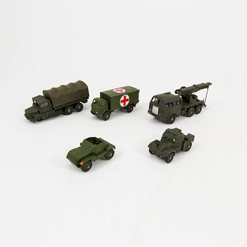 DINKY TOYS, 7 stycken, England och Frankrike, 1950/60-tal.