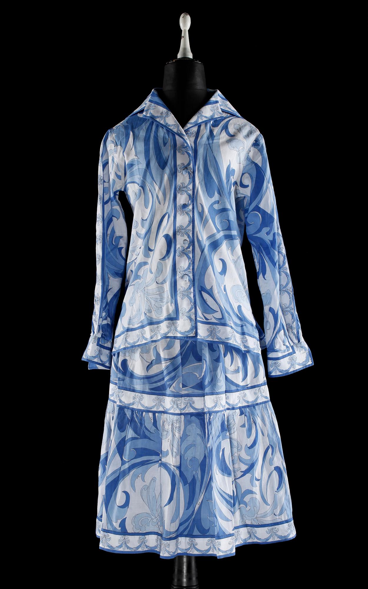 EMILIO PUCCI, blus och kjol.
