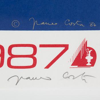 Franco Costa, silkscreen in colours, signed HC.
