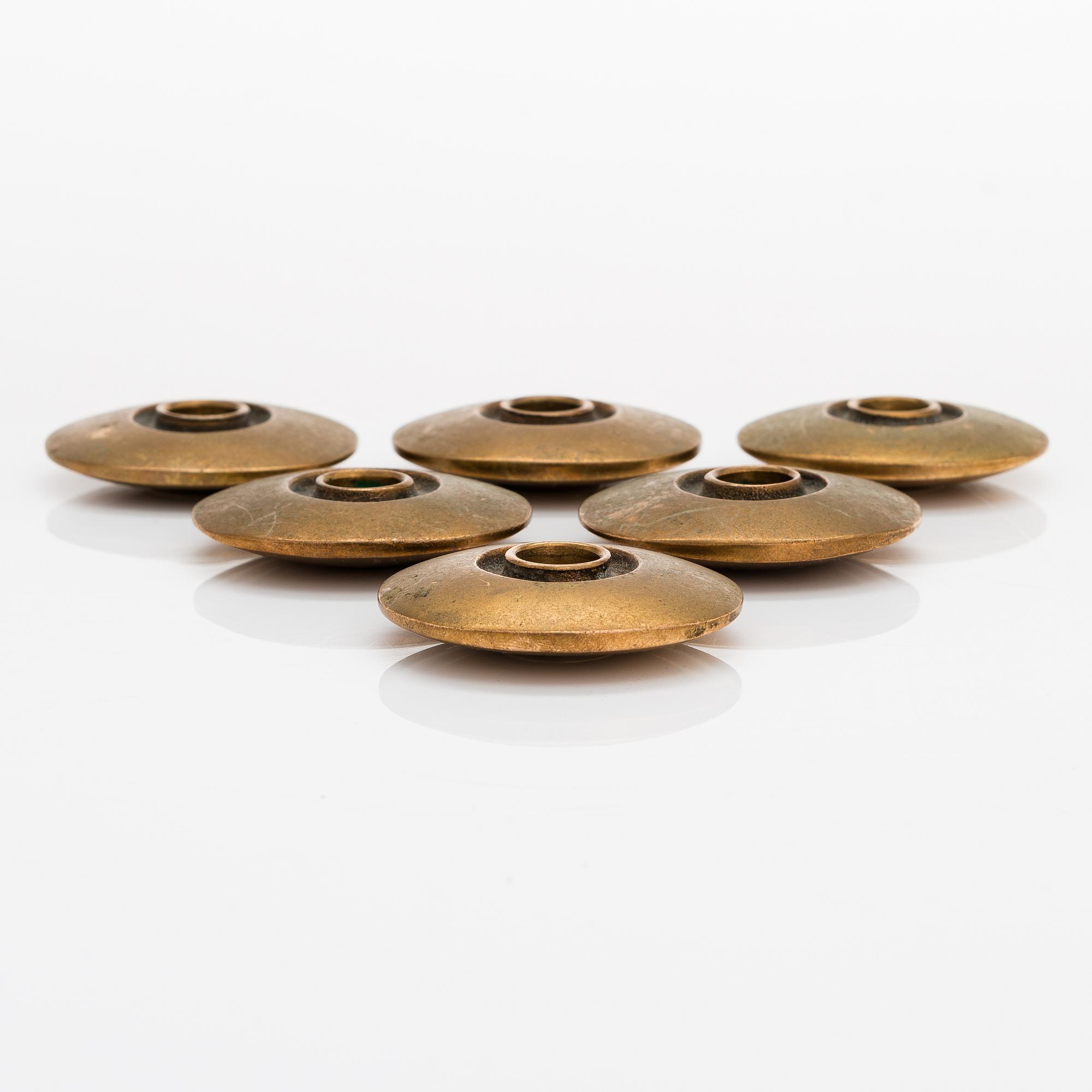 Bertel Gardberg, six candleholders for Boda Finland.