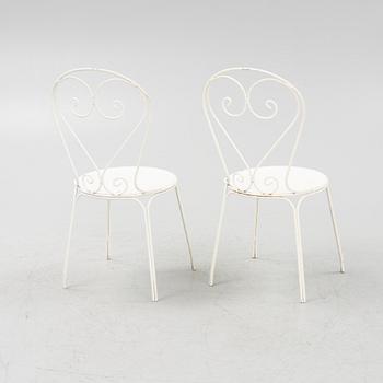 Trädgårdsstolar, 8 st, Byarums bruk, 1900-talets senare del.