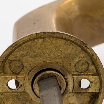 Ilmari Tapiovaara, Five pairs of door handles, for Oy Excelsior Ab (EXO), Designed 1981.