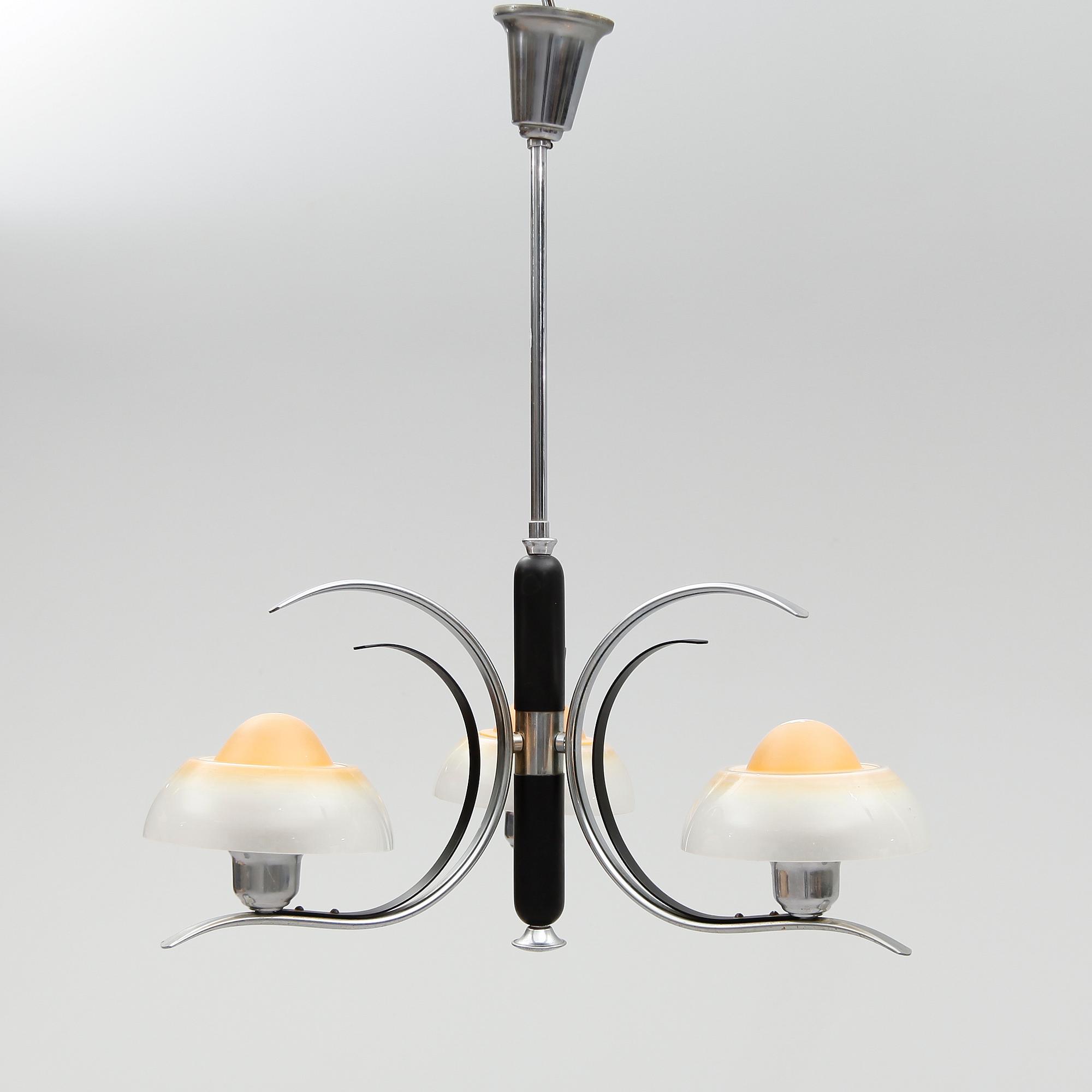 TAKLAMPA, Fog & Morup, Danmark, 1930-/40-tal. Höjd 70 cm.