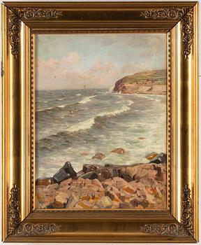 PEDER MORK MÖNSTED, oil on canvas, signed and dated 1917.