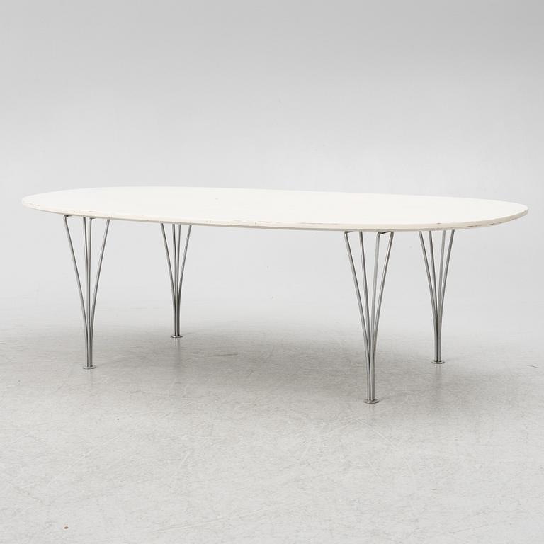 Bruno Mathsson, & Piet Hein, coffee table "Superellipse", second half of the 20th century.