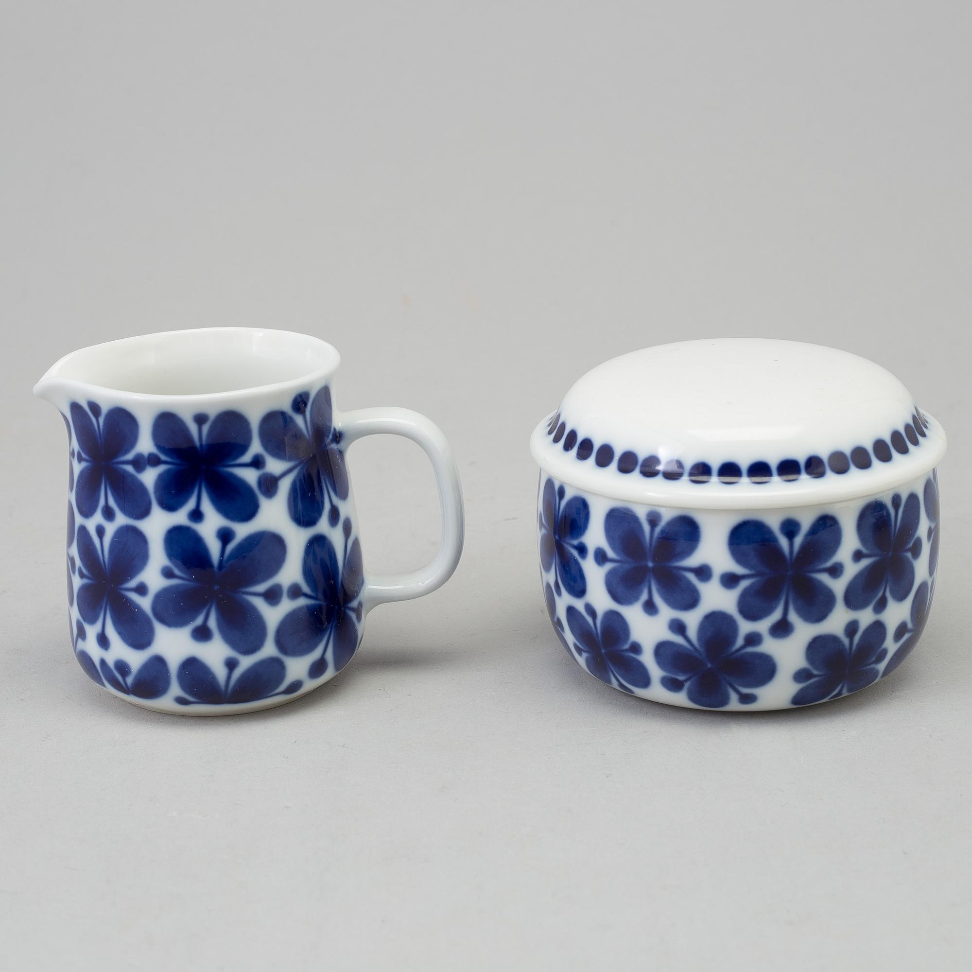 MARIANNE WESTMAN, kaffeservis 15 delar , porslin, "Mon amie" Rörstrand, 1960-tal.