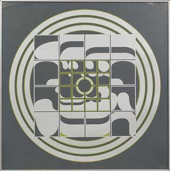 BECK & JUNG, litografi, "Hundie", signerad och daterad 1974, numrerad 11/20.