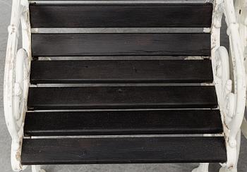 A pair of garden armchairs, Byarum.