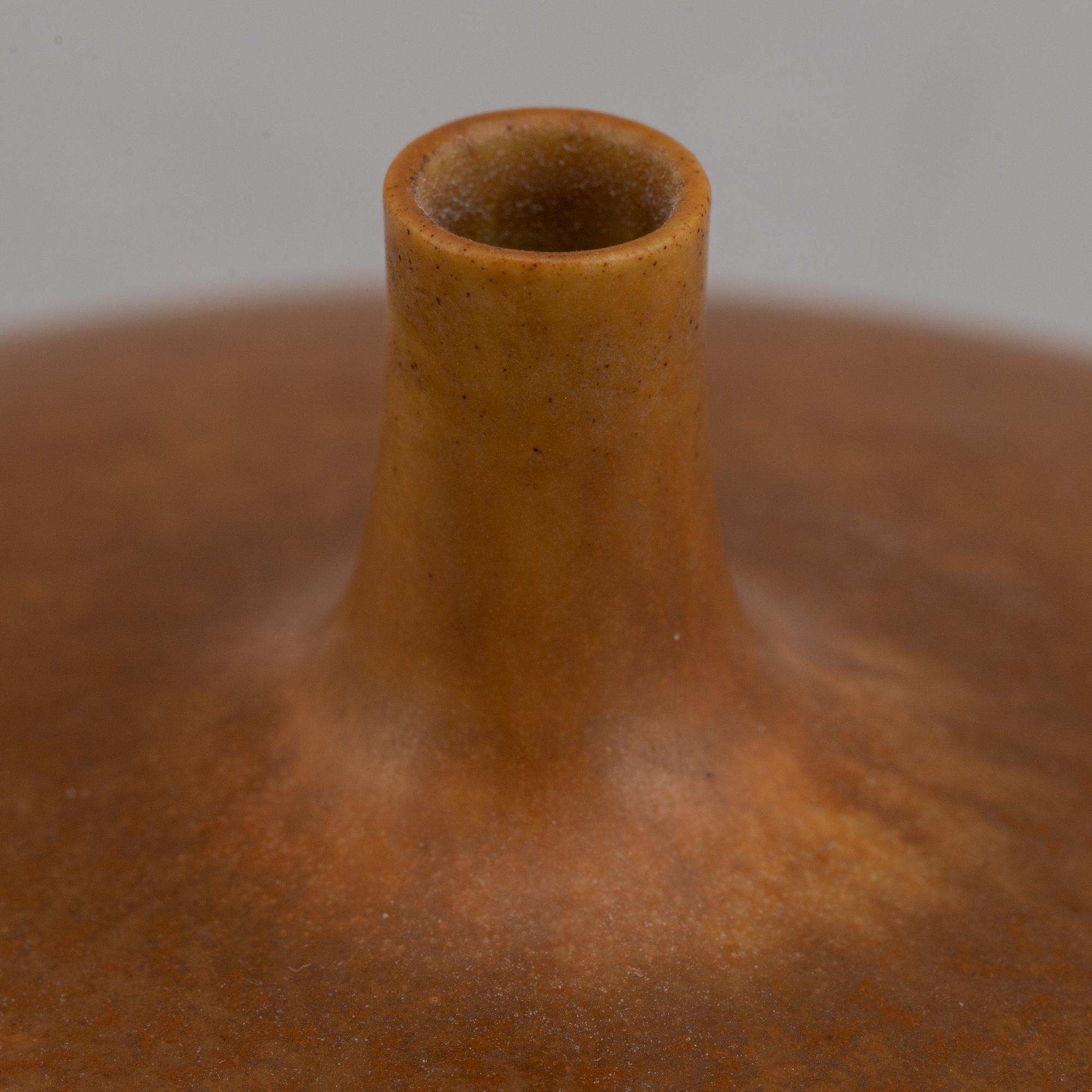 Four miniature vases and bowl by Berndt Friberg, Gustavsberg, 1958-1972.