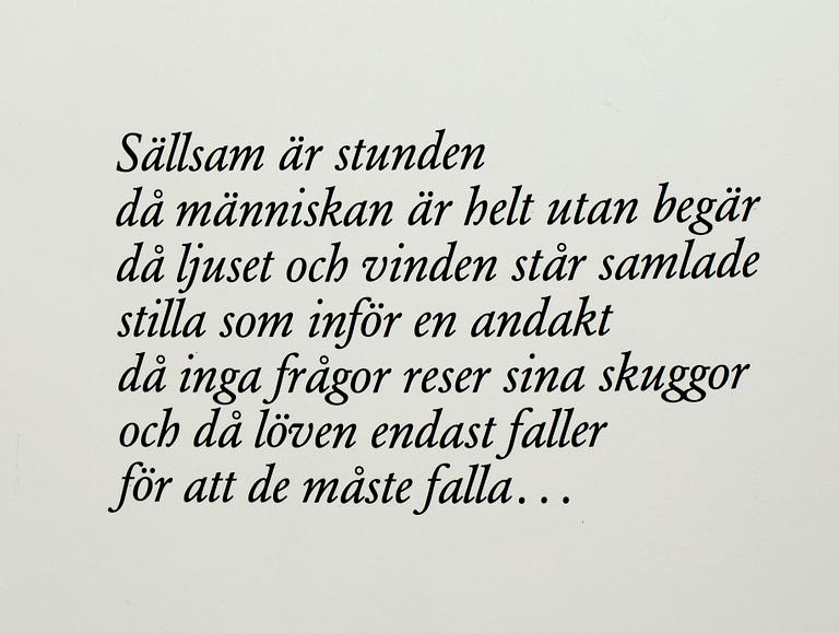 AXEL OLSON, färglitografi samt bok.