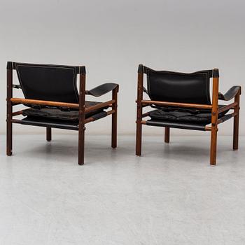 A pair of 'Sirocco' arm chairs by Arne Norell, Norell Möbel, designed in 1964.