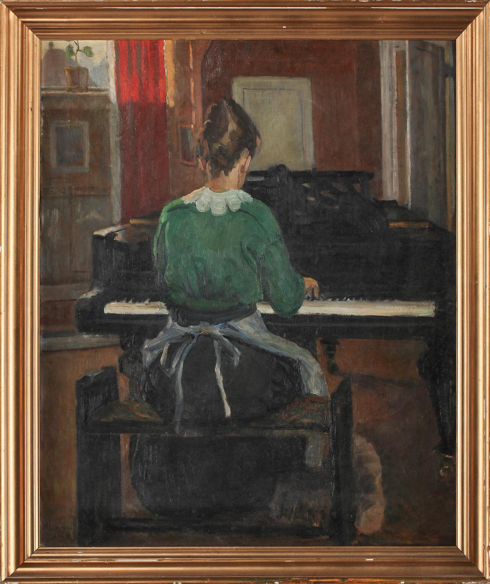 HANS HENRIK SCHOU, olja på duk, signerad och otydligt daterad.