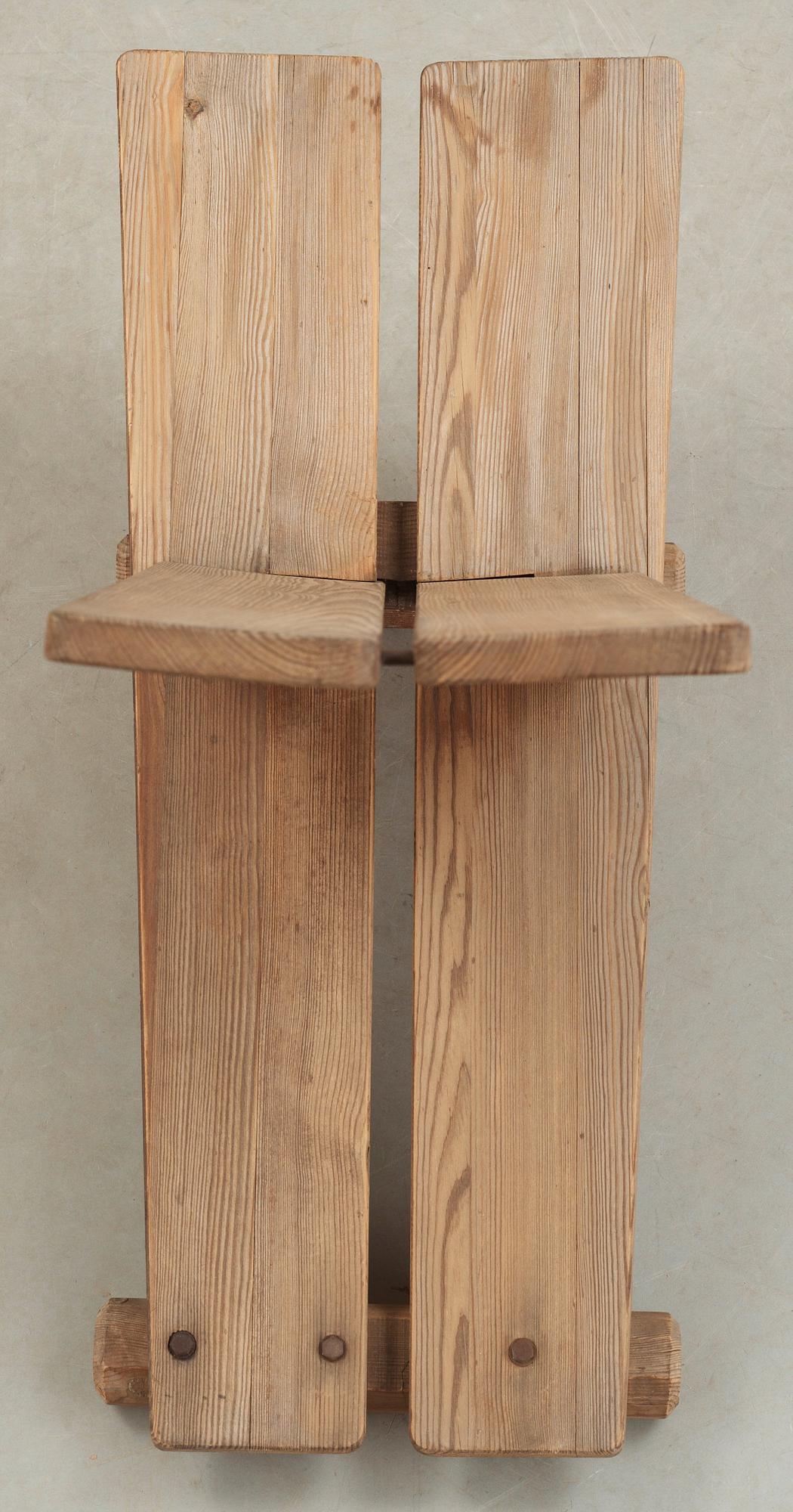 An Axel Einar Hjorth 'Utö' pine easy chair, Nordiska Kompaniet, 1930's.