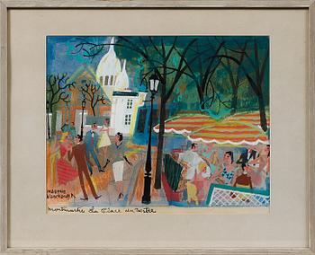 Maurice Blanchard · MAURICE BLANCHARD, blandteknik, signerad.