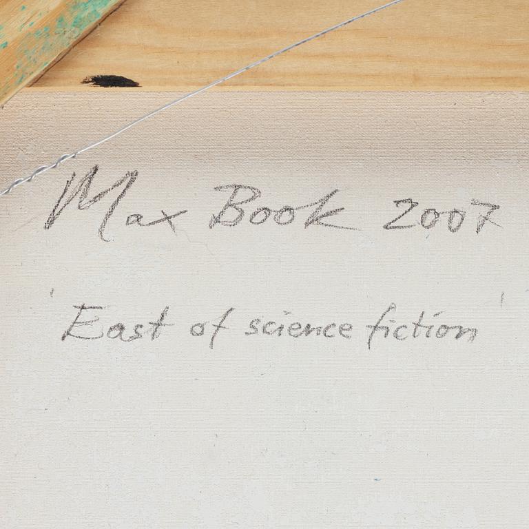 MAX MIKAEL BOOK, mixed media on canvas, signed and dated 2007 on verso.