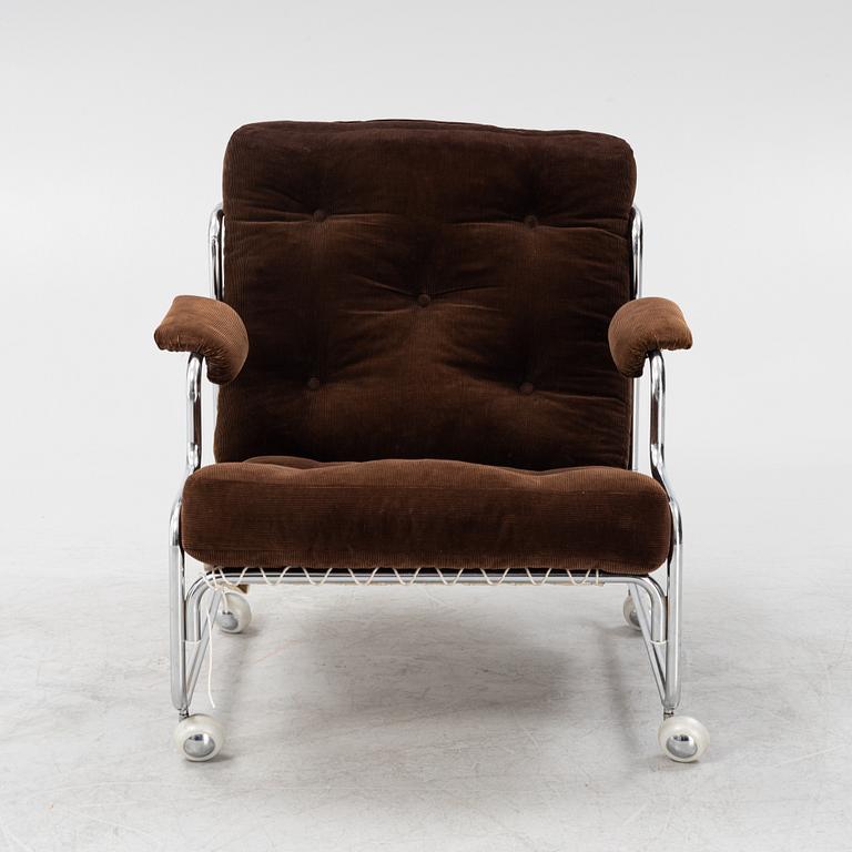 Kjell Nordin, 'Rulle' easy chair, designed around 1972.