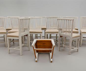 STOLAR, 18 st snarlika, allmoge, sk Leksand, 1800-tal.