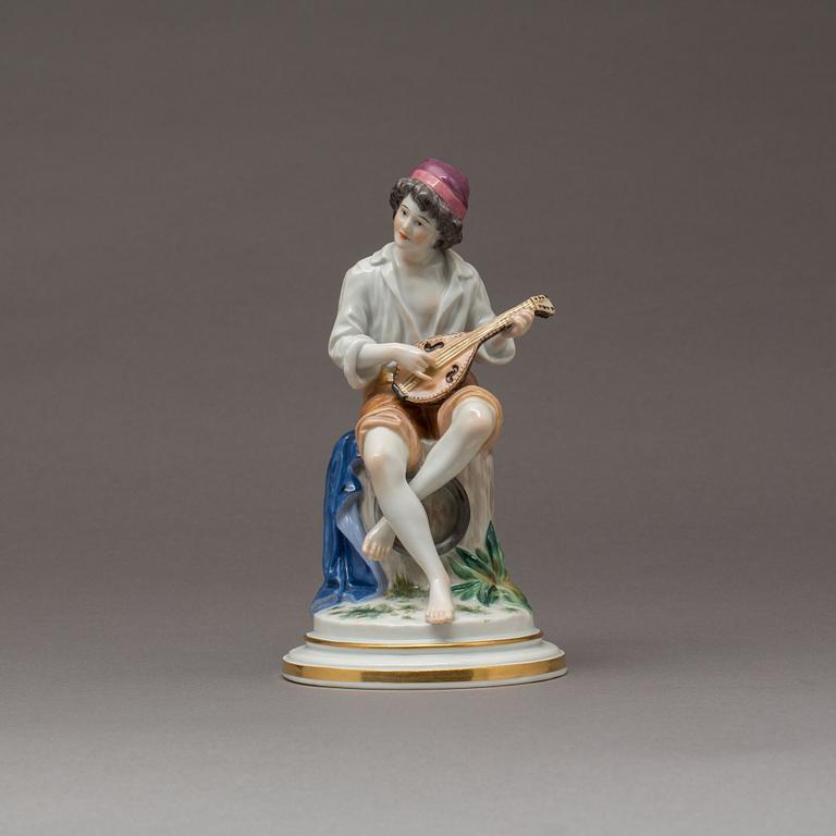 FIGURIN, Meissen, 1900-tal, porslin.