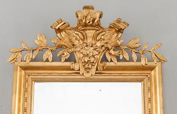 SPEGEL MED KONSOLBORD, sent 1800-tal.