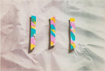 Yrjö Edelmann, lithograph in colours, 1987, signed EA 1/25.