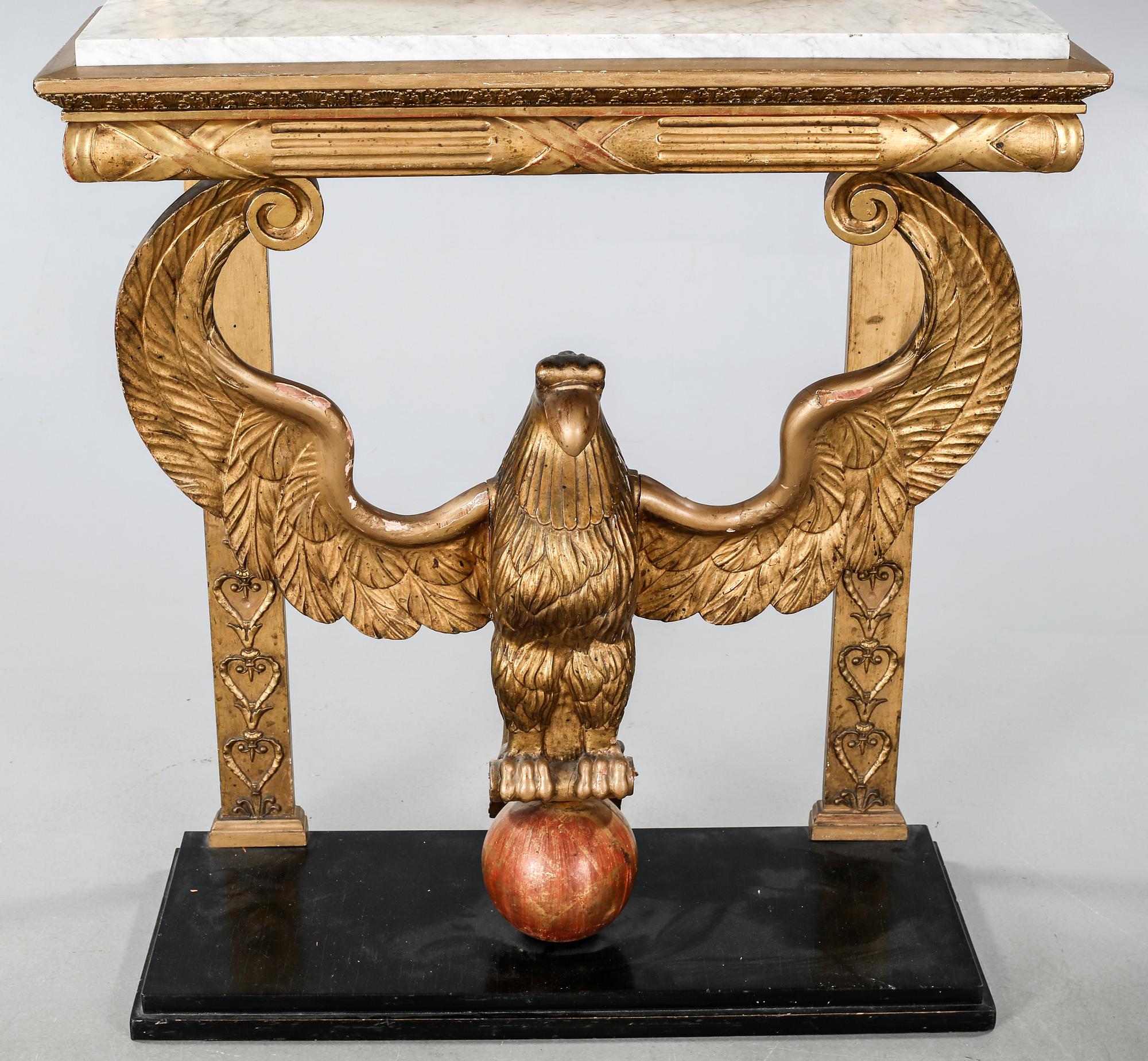 SPEGEL med KONSOLBORD, empire, 1800-talets första hälft.