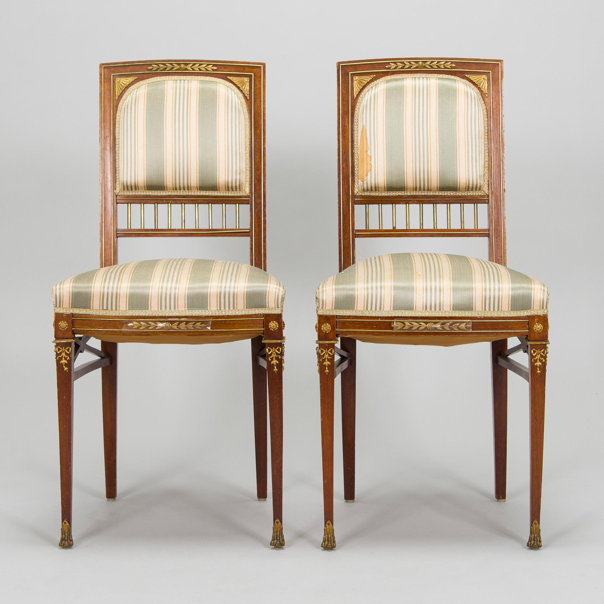 Möblemang, 8 delar, Empirestil, Ryssland, 1900-talets början.