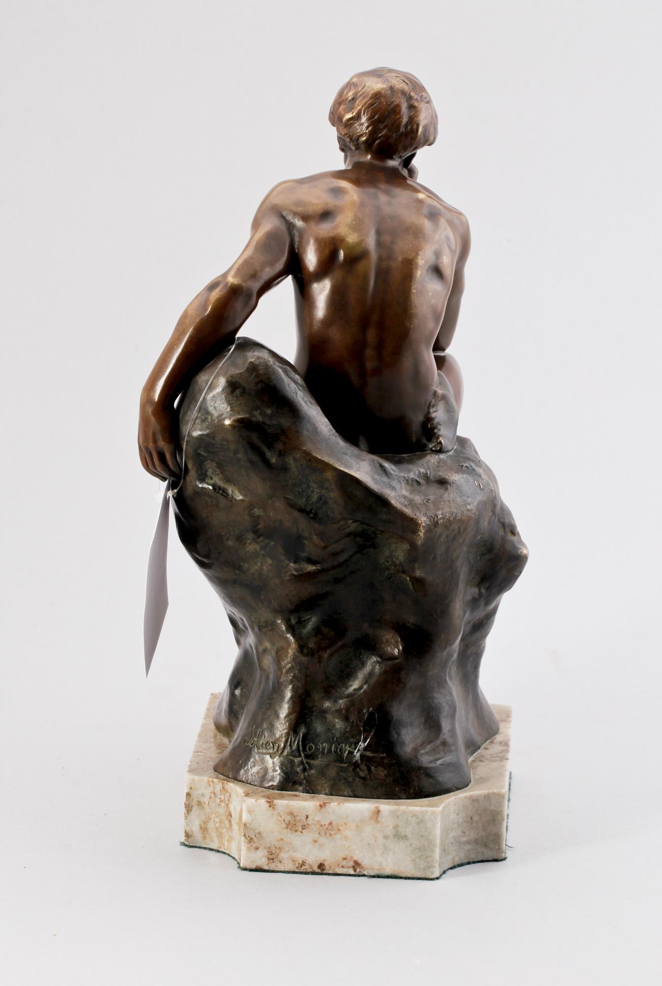 JULIEN MONIER, brons, sign.