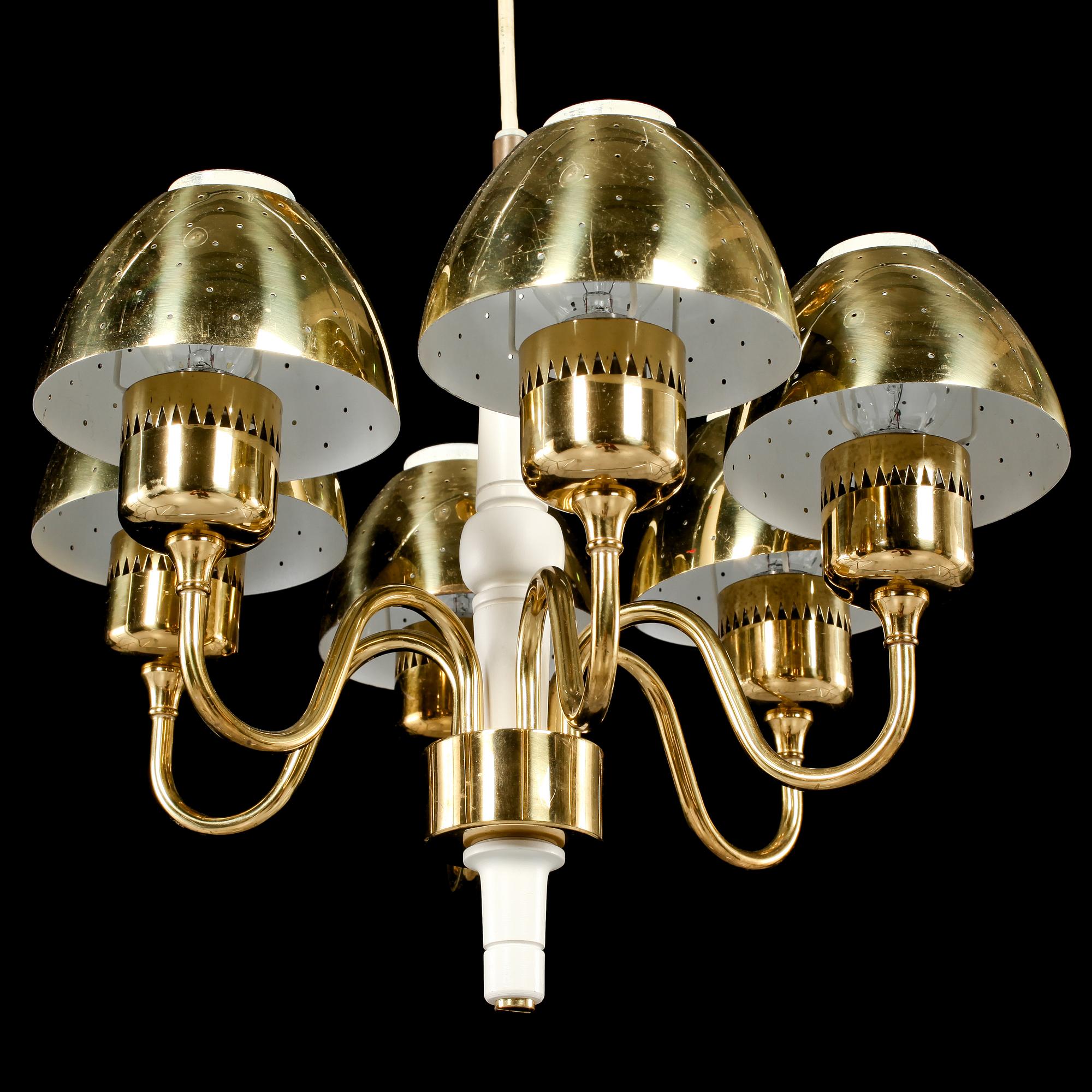 TAKLAMPA, Hans Agne Jakobsson, Markaryd, 1950/60-tal, höjd 75 cm.