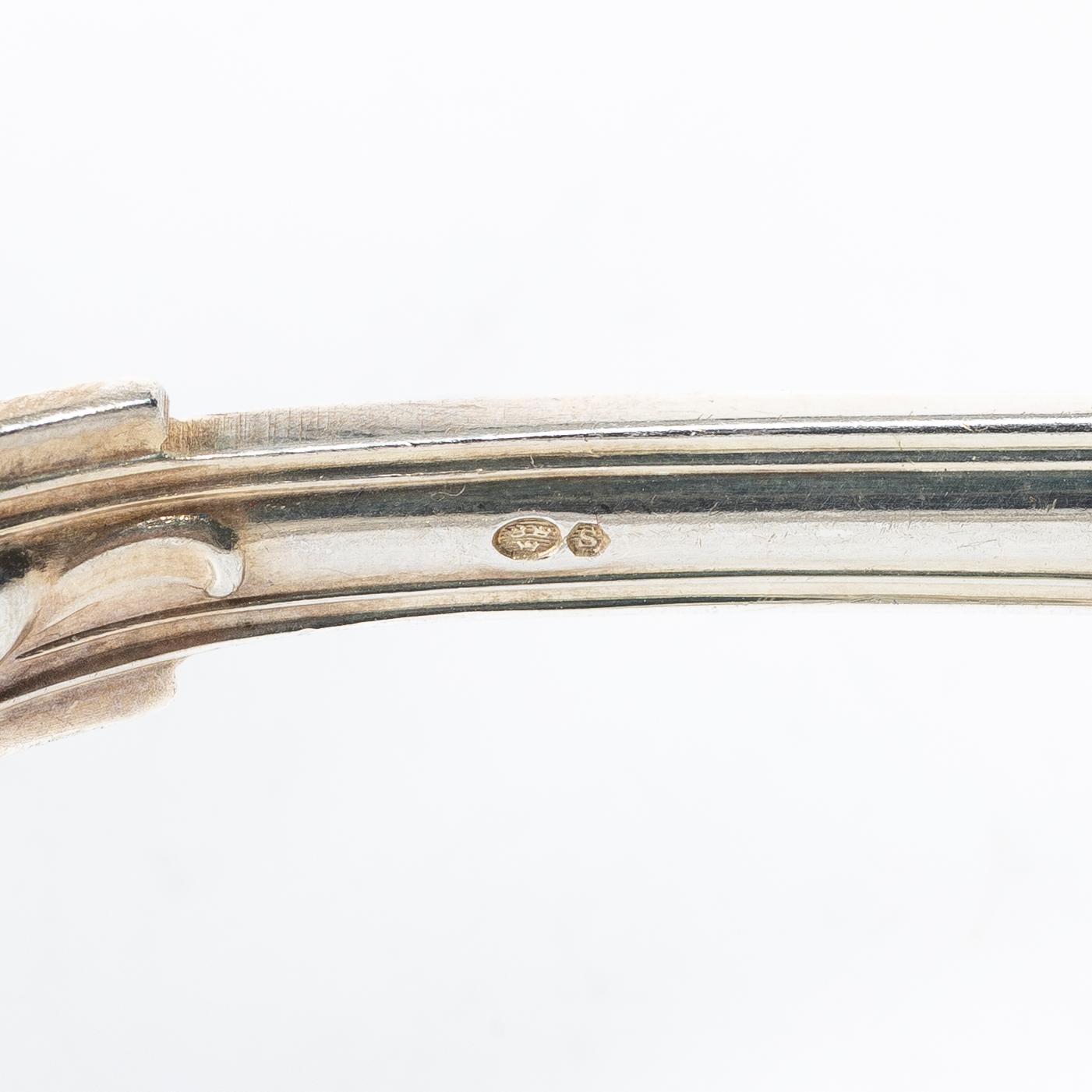 A Danish silver cutlery set, “Sachsisk”, Cohr, Swedish import mark (85 pieces).