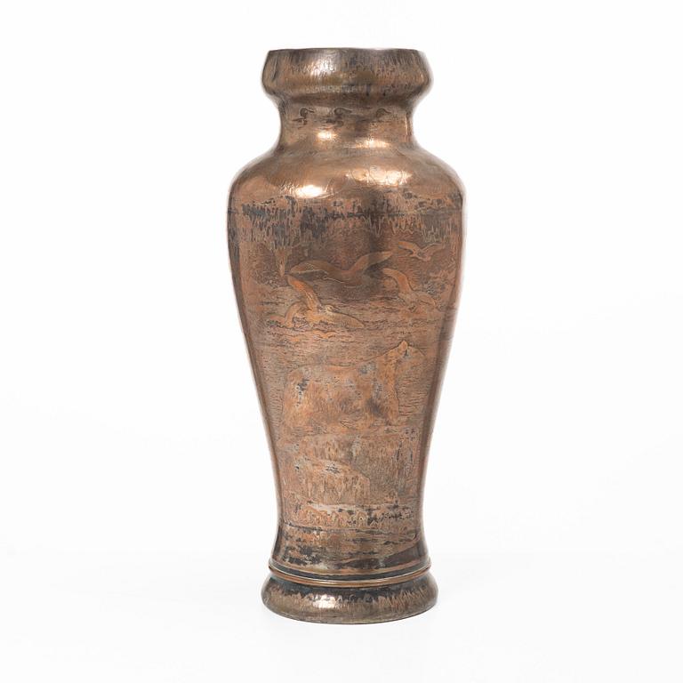 Carl Hjalmar Norrström, Vase, Art Nouveau, dated 1902.