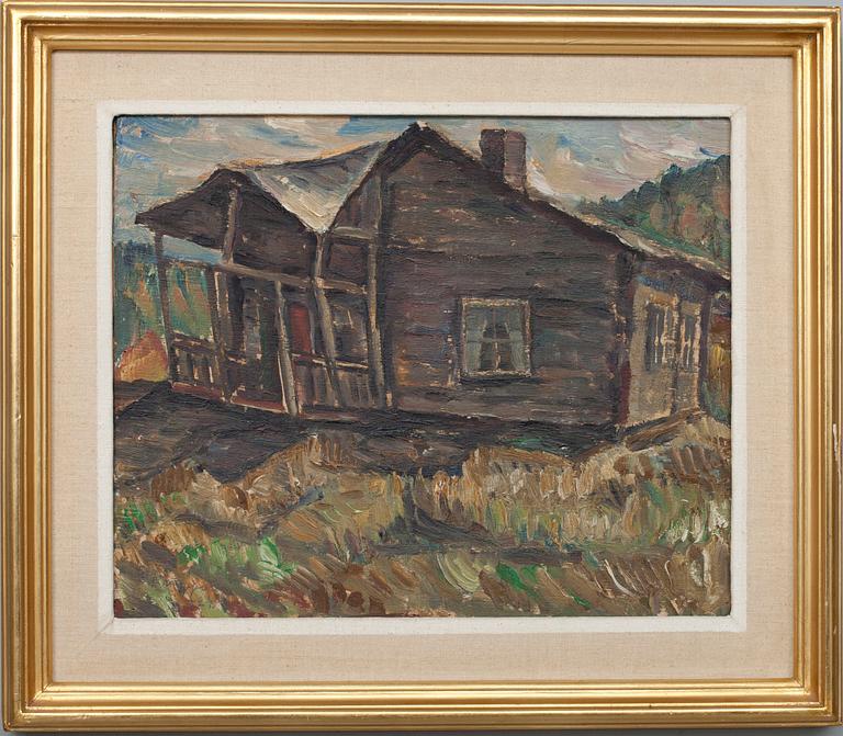 VÄINÖ KAMPPURI, olja på skiva, signerad och daterad -24.