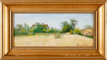 SEVERIN NILSON, olja på pannå, signerad.