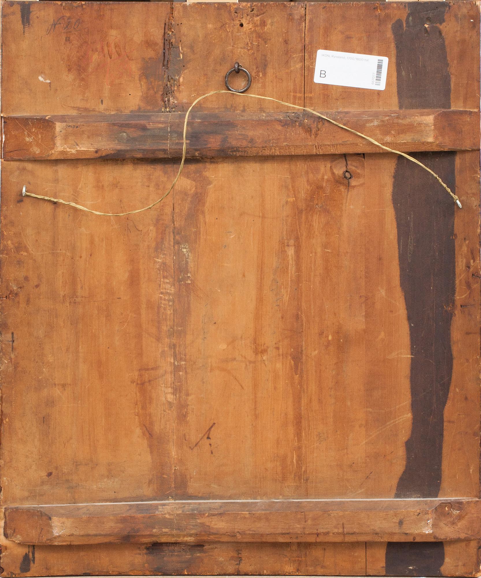 IKONI, tempera puulevylle, Venäjä, vuosisadan vaihde 1700/1800.