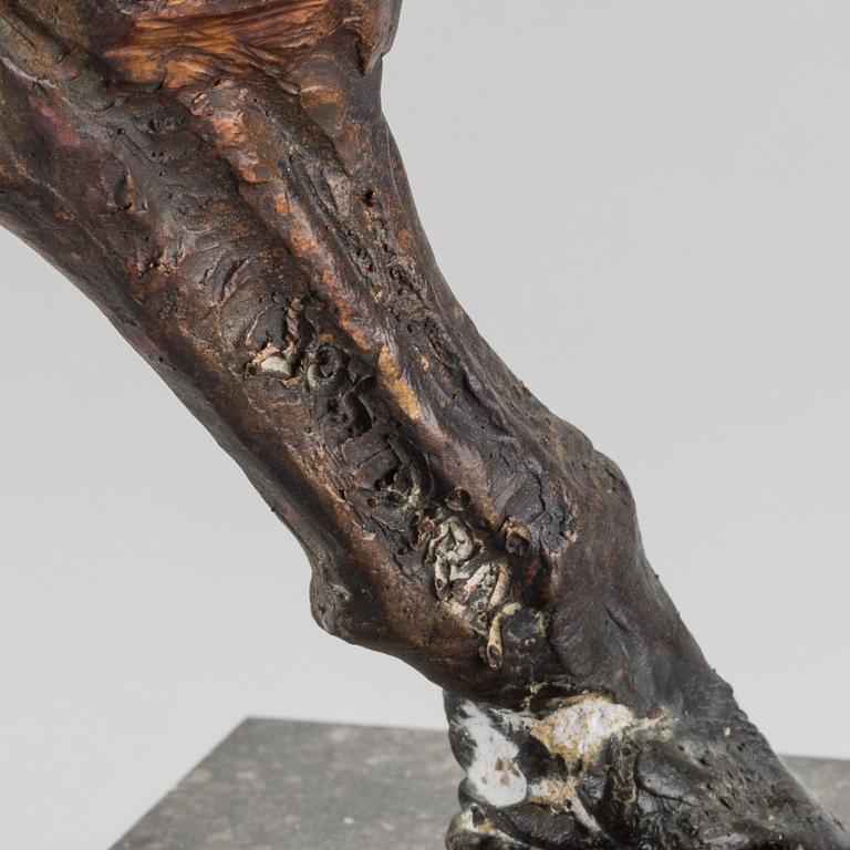 JOS DIRIX, sculpture patinated bronze signed.