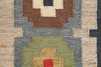 CARPET. Flat weave. 356 x 242,5 cm. Sweden 1940's-1960's.