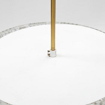 Carl Fagerlund, a glass and brass ceiling light, Orrefors.