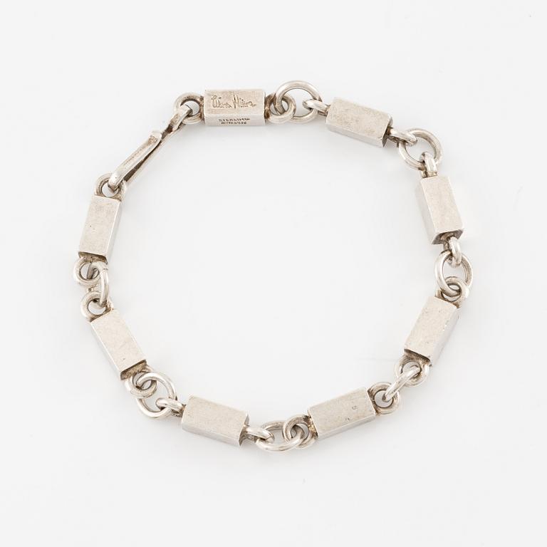 Wiwen Nilsson, bracelet, sterling silver, Lund 1960.
