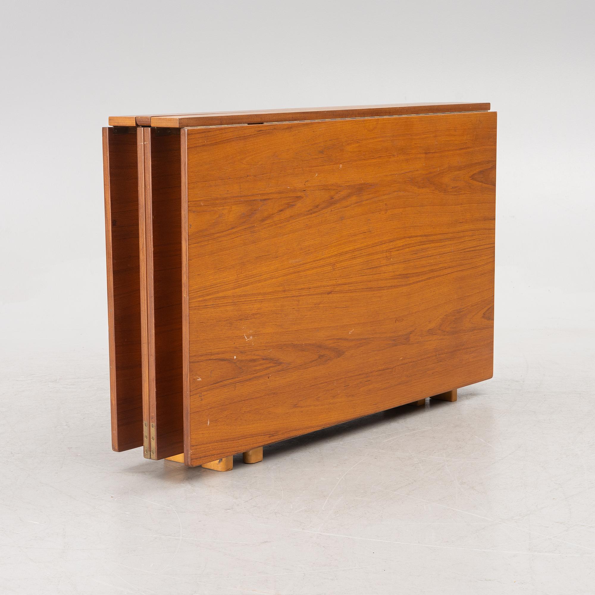 Bruno Mathsson, a drop-leaf table, 'Maria Flap', Firma Karl Mathsson, Värnamo, second half of the 20th Century.
